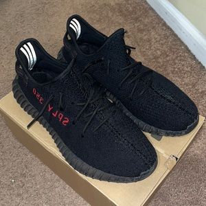 Black and Red Yeezy 350 size 11